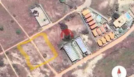 Terreno na PARTE ALTA próximo ao SUPERMERCADO CARNAÚBAS e a PRAIA com 2500m² | Porto das Dunas, Aquiraz-CE