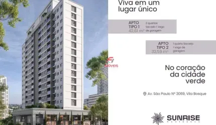 CONDOMÍNIO STUDIOS VERTICAL - SUNRISE RESIDENCE - VILA BOSQUE - AO LADO DO PARQUE DO INGÁ