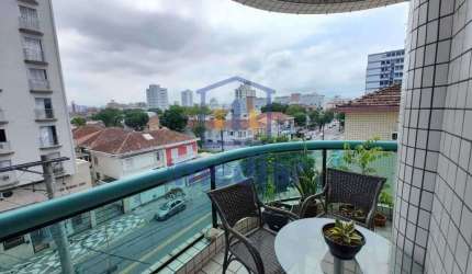 Apartamento com 3 quartos à venda na Rua Oswaldo Cochrane, Embaré, Santos, 150 m2 por R$ 1.060.000