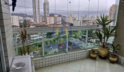 Apartamento com 3 quartos à venda na Rua Ceará, Pompéia, Santos, 123 m2 por R$ 1.195.000