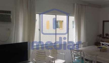 Apartamento com 2 quartos para alugar na Rua Benedito Cardoso Adriano Filho, Jardim Três Marias, Guarujá, 100 m2 por R$ 3.000