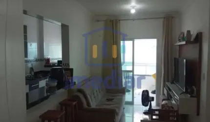 Apartamento com 1 quarto à venda na Avenida Juscelino Kubitschek de Oliveira, Vila Caiçara, Praia Grande, 53 m2 por R$ 350.000