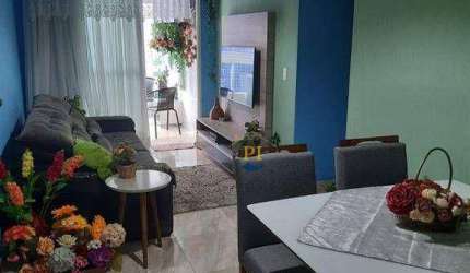 Apartamento com 2 dormitórios à venda, 75 m² por R$ 480.000 - Canto do Forte - Praia Grande/SP