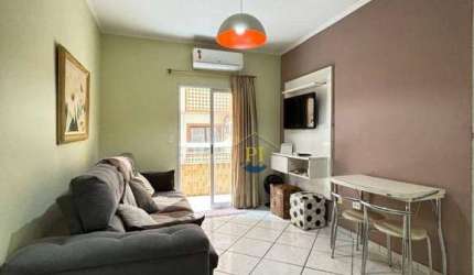 Apartamento com 1 dormitório à venda, 48 m² por R$ 355.000 - Canto do Forte - Praia Grande/SP