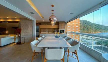 Apartamento com 4 dormitórios à venda, 250 m² por R$ 4.300.000 - Canto do Forte - Praia Grande/SP