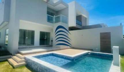 Condomínio Residencial HortoVille- Abrantes  Casa Duplex, 4/4 sendo 03 suítes (suíte master com closet e varanda), 180m² de área construída,
