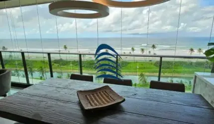 DAZUR Odebrecht | Frente Mar | Torre PLAGE (melhor) | 4 suítes com 242 m² | Varanda Gourmet integrada à Sala | Nascente total | Oportunidade | 4 garagens