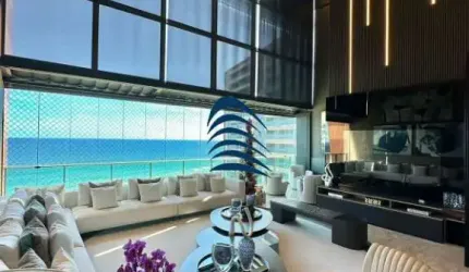 Cobertura duplex de alto luxo no Condomínio D'Azur com 4 suítes 374 m²