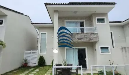 CASA DUPLEX À VENDA | | 160m² | 3/4 sendo 1 suíte | Área gourmet com churrasqueira | Lavabo | Energia solar | 2 vagas | Condomínio conta com 7 casas no Miragem - Lauro de Freitas