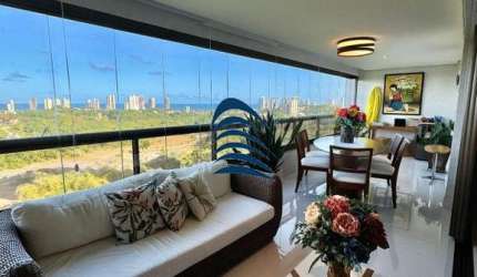 Apartamento à venda no Lumno  225m2 - 4/4 sendo 4 suítes - 1 quarto foi transformado em Home office com suíte - Lavabo - Depósito - Andar Intermediário - Vista mar