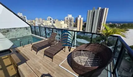 Linda Cobertura a venda no Imbuí 3/4, sendo uma suíte, 142 m², piscina privativa com espaço gourmet, Nascente