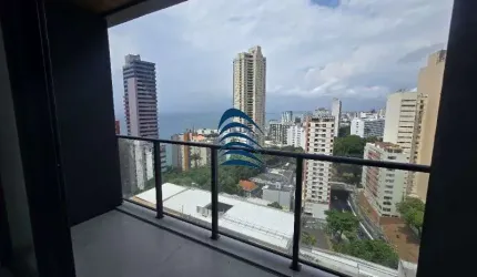 Corredor da Vitória (Alive), studio com 27 m², 01 banheiro, andar altíssimo, vista mar espetacular, garagem rotativa