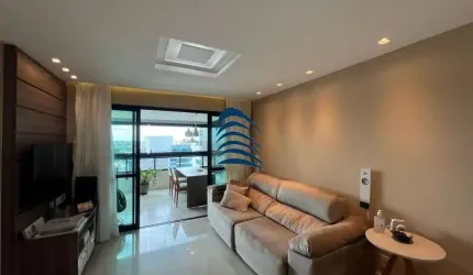 Apartamento com 83m², 3/4 sendo uma suíte, 3°/4 revestido, varanda, vista livre, Condomínio Manhattan Square Home