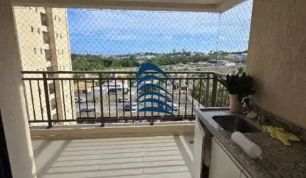 Excelente apartamento 2/4 com 1 suíte, nascente, Varanda Gourmet vista mar  no condomínio Stupendo Piatã, com 67,74 m², 1 vaga  de garagem coberta, Super ventilado, andar intermediário