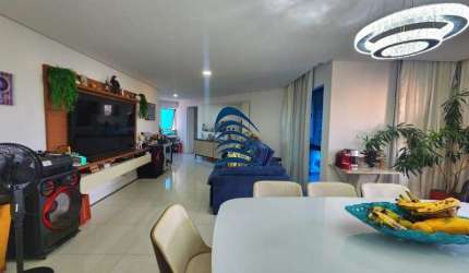 APARTAMENTO NA PITUBA DE 4/4, SENDO 2 SUITES ? NASCENTE E ANDAR ALTO COM 168m²  NASCENTE