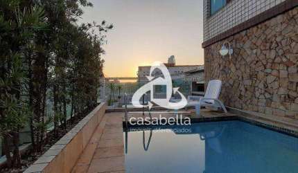 Cobertura com 4 dormitórios à venda, 283 m² por R$ 2.990.000,00 - Ponta da Praia - Santos/SP