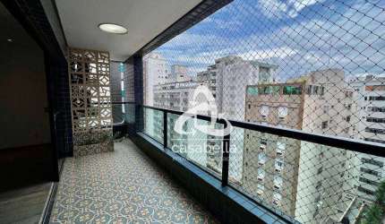 Apartamento com 3 dormitórios para alugar, 145 m² por R$ 8.500,00/mês - Ponta da Praia - Santos/SP