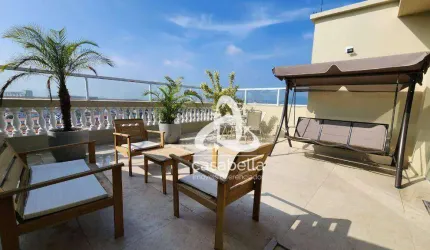 Cobertura com 3 dormitórios à venda, 240 m² por R$ 1.370.000,00 - Embaré - Santos/SP