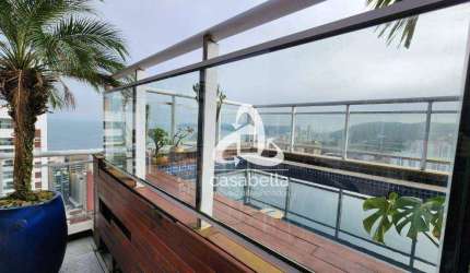 Cobertura com 3 dormitórios à venda, 186 m² por R$ 2.130.000,00 - Pompéia - Santos/SP