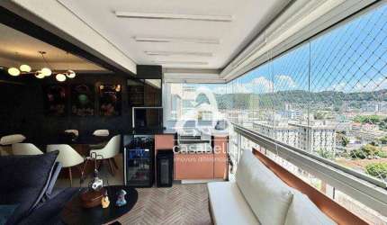 Apartamento com 3 dormitórios à venda, 96 m² por R$ 1.190.000,00 - Vila Belmiro - Santos/SP