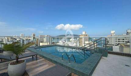Apartamento com 2 dormitórios à venda, 82 m² por R$ 885.000,00 - Aparecida - Santos/SP