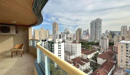 Apartamento com 3 dormitórios à venda, 164 m² por R$ 1.650.000,00 - Gonzaga - Santos/SP