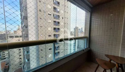 Apartamento com 3 dormitórios para alugar, 105 m² por R$ 6.500,02/mês - Gonzaga - Santos/SP