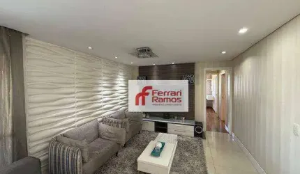 Apartamento com 3 dormitórios para alugar, 134 m² por R$ 7.621,00/mês - Vila Augusta - Guarulhos/SP