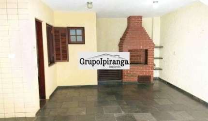 Sobrado a 580 mts metrô Alto Ipiranga, com Edícula, área gourmet com churrasqueira, 03 dormitórios sendo uma suíte e 3 vagas de garagem