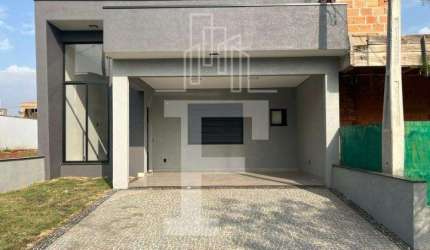 Casa em condomínio fechado com 3 quartos à venda na Avenida Luiz Greco, 225, Vila Monte Alegre, Paulínia, 137 m2 por R$ 1.035.000