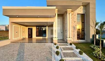 Casa em condomínio fechado com 3 quartos à venda na Rua Sebastião Cardoso, 168, Parque Brasil 500, Paulínia, 198 m2 por R$ 1.785.000