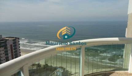 Apartamento em Mongaguá, bairro Vera Cruz, 2 dormitórios sendo 1 suíte, terraço gourmet com vista para o mar, 2 vagas garagem, Residencial frente ao mar e com lazer completo de alto padrão