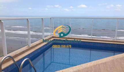 Apartamento Cobertura Duplex em Mongaguá, bairro Jardim Marina, mobiliado, espaçosa com 2 dormitórios sendo 1 suíte, piscina com vista para o mar!! Residencial com lazer!!