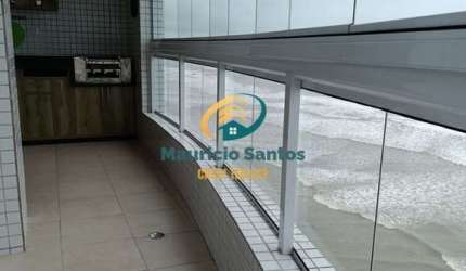 Apartamento em Mongaguá, bairro Centro, 3 dormitórios sendo 1 suíte, 2 vagas, sacada com vista permanente para o mar, Residencial com lazer, piscina!