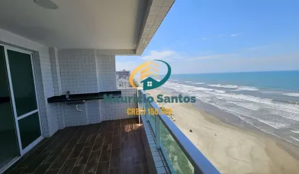 Apartamento em Praia Grande, bairro Balneário Flórida, totalmente frente ao mar, 2 sacadas, 3 dormitórios sendo 1 suíte, lavabo, Residencial com lazer completo frente ao mar!!