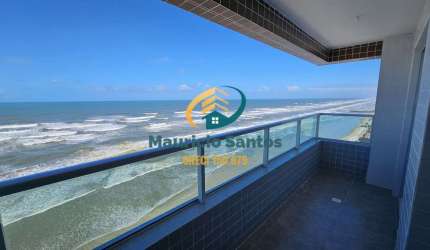 Apartamento em Mongaguá, Centro, novo e com 3 dormitórios sendo 1 suíte, vista permanente para o mar, Residencial com lazer completo e ótima localização!!