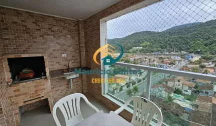 Apartamento em Mongaguá, bairro Vila São Paulo, 2 dormitórios sendo 1 suíte, sacada com churrasqueira, Residencial frente ao mar com lazer.