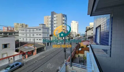Apartamento em Mongaguá, bairro Jardim Marina, semi mobiliado com 2 dormitórios sendo 1 suíte, sacada, Residencial com elevador, ótima localização, próximo a praia!