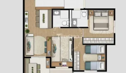 Lançamento apto à venda em São Paulo-SP, Santa Teresinha: 3 quartos, 1 suíte, 2 salas, 2 banheiros, 2 vagas, 67,33m². Aproveite!