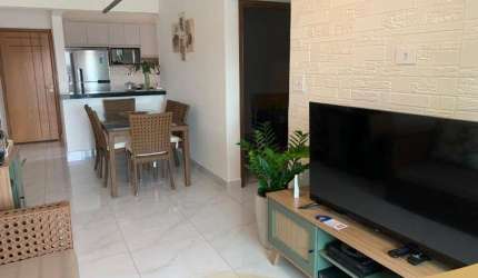 Apartamento residencial para Venda no Condomínio Viamar IV, Praia Grande com 2 dormitórios sendo 1 suíte, 1 sala, 2 banheiros, 1 vaga 69,50 m² útil, 9