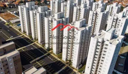 Apartamento para Venda em Hortolândia, Vila São Pedro, 2 dormitórios, 1 suíte, 2 banheiros, 1 vaga