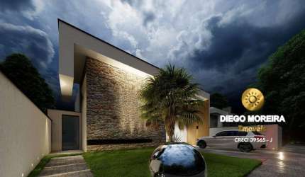Casa à venda em condomínio  com 3 suítes e piscina