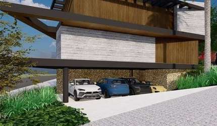 Casa nova  com 4 suítes, 8 vagas, elevador para 4 pessoas, SPA, paisagismo pronto e entregue