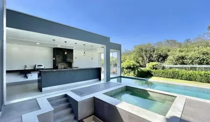 Cond. Jd. Passárgada D - 4 suítes, moderna, piscina, gourmet, academia!