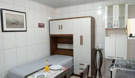 Alugo Kitnet Mobiliada 20m² no Jardim Tres Irmãos Taboão da Serra - SP