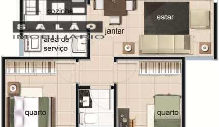 Cobertura com 2 quartos à venda na Rua Mosaico, 54, Santa Mônica, Belo Horizonte por R$ 370.000