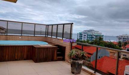 Cobertura com 3 quartos à venda, 219 m² por R$ 2.200.000 - Praia de Piratininga - Niterói/RJ