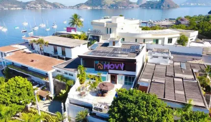 Condomínio - Casa de 4 quartos, 3 suítes e 2 vagas para carros grandes à venda, 395 m², por R$ 4.500.000 - São Francisco - Niterói/RJ