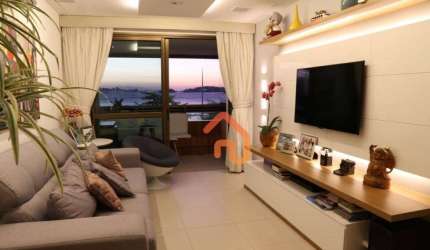 Apartamento com 3 dormitórios à venda, 125 m² por R$ 1.790.000,00 - Charitas - Niterói/RJ