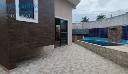 LINDO SOBRADO COM PISCINA, APENAS 400M DO MAR! 2 SUÍTES - ÓTIMO ACABAMENTO!